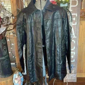 Vintage men’s leather coat. 2X.